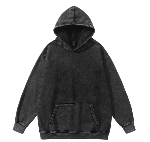 BLANK OVERSIZED ACID WASH HOODIE - The Saviors