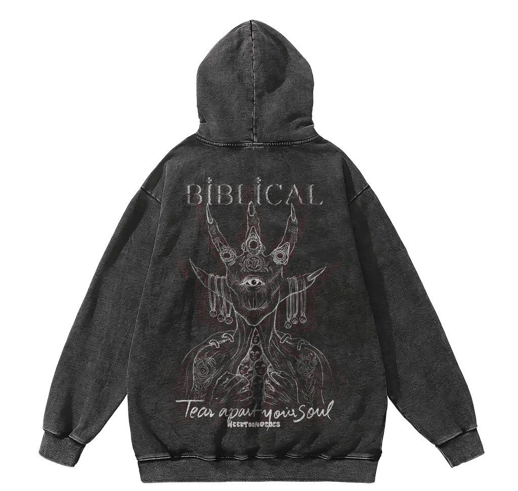 TEARED APART OVERSIZED HOODIE - The Saviors